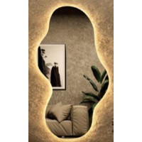 Veidrodis FORTUNE LED IŠMANUS su funkcija nuo rasojimo, laikrodžiu ir termometru