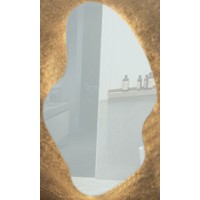 Veidrodis LUMINA LED IŠMANUS 50x80 su funkcija nuo rasojimo, laikrodžiu ir termometru