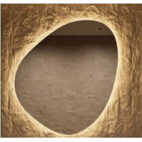 PEBBLE LED SMART mirror with anti-fog function, clock and thermometer