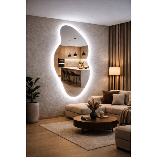 Mirros SANA LED SMART with anti-fog function, clock and thermometer