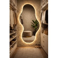 FORTUNE LED SMART mirror with anti-fog function, clock and thermometer