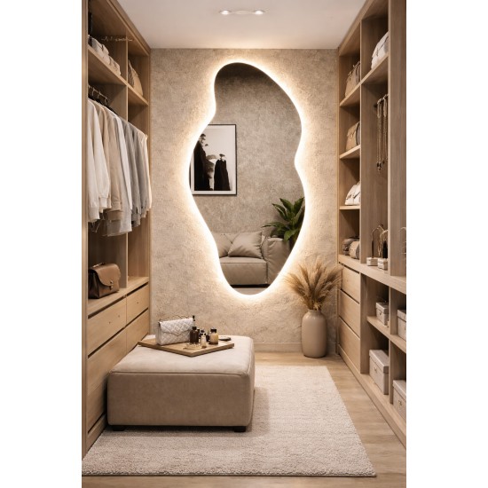 Mirros SANA LED SMART with anti-fog function, clock and thermometer