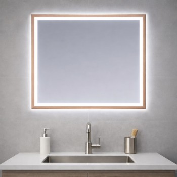 Veidrodis AC003 su LED apšvietimu 800x700x40