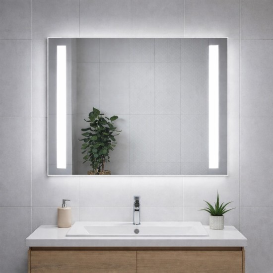 Mirror F931 PLUS LED with anti-fog function and clock