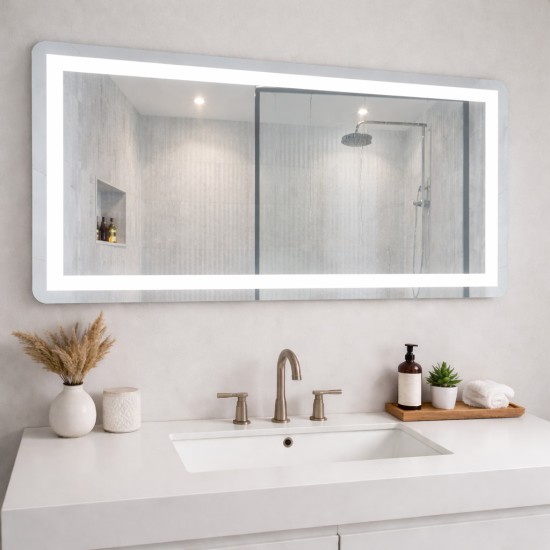 Mirror FS612 LED SMART with anti-fog function, clock and thermometer