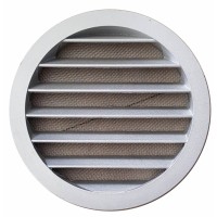 Grotelės ventiliacijos DN160 aliuminio apvalios