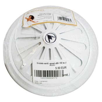 Režģa ventilācija. apaļš d80-160 ar žalūzijām Režģa ventilācija. apaļš d80-160 ar žalūzijām