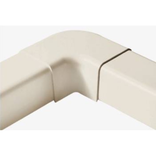 Līkums perpendikulārs 70x55mm, balts