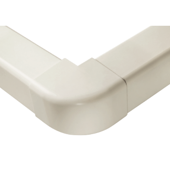External elbow 90x65mm, white External elbow 90x65mm, white