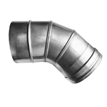 Alkūnė kamino 125/45* su tarpine Alkūnė kamino 125/45* su tarpine