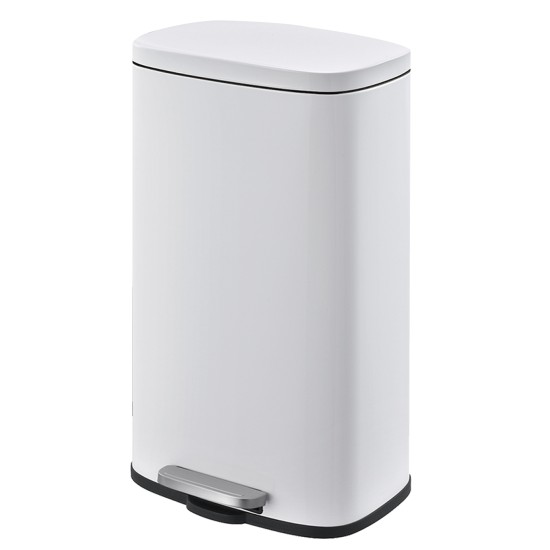 Waste bin FIRENZE-12L stainless steel white