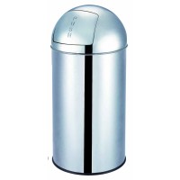 Trash can SOLO-50L stainless steel chrome