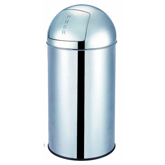 Trash can SOLO-50L stainless steel chrome
