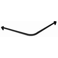 Karnizas užuol. kampinis juodas  90x90 672-20