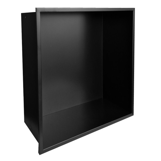 Shower niche shelf A410 300x300 black