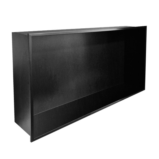 Shower niche shelf A410 600x300 black