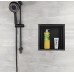 Shower niche shelf A410 300x300 black