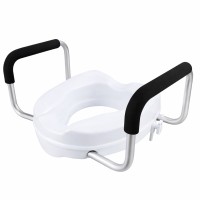 Raised toilet with handles H661A