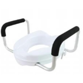 Raised toilet with handles H661A