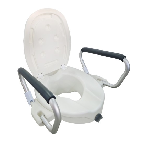 Raised toilet with handles H680B