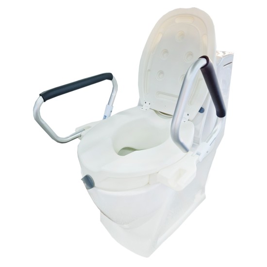 Raised toilet with handles H680B