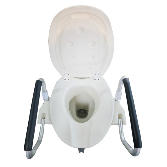 Raised toilet with handles H680B