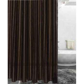 Shower curtain STRIPE MOCHA