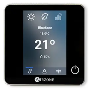 Termostatas Airzone Blueface laidinis juodas AZCE6BLUEZEROCB/CN