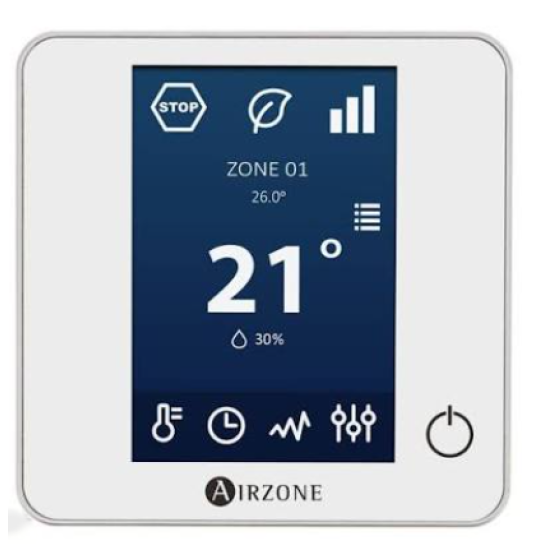 Termostatas Airzone Blueface laidinis baltas AZCE6BLUEZEROCB/CN