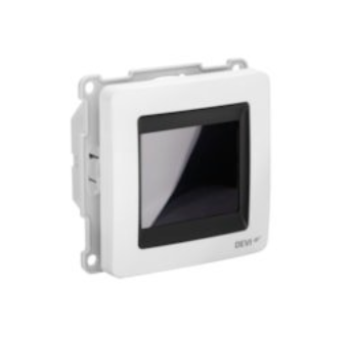 DEVIreg™ Touch white, +5...+45 °C, floor+room, 16 A, frameless (thermostat)