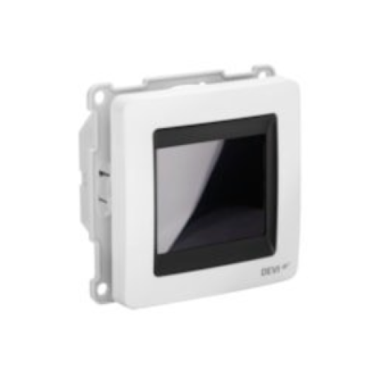 DEVIreg™ Touch baltas, 5...45 °C, grindų ir patalpos, 16 A, be rėmelio (termostatas)