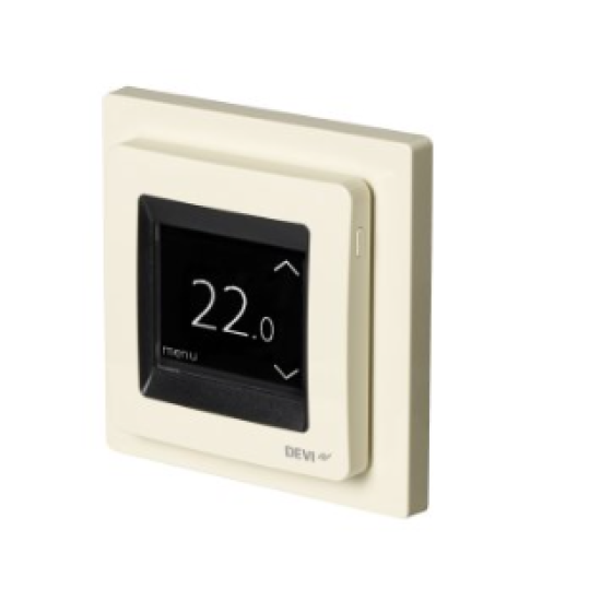 DEVIreg™ Touch dramblio kaulo, 5...45 °C, grindų ir patalpos jutiklis, 16 A (termostatas)