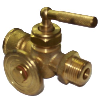 Krāns V manometram D15 Krāns V manometram D15