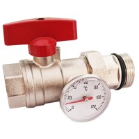 Sklendė kolektoriui raudona su termometru