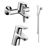 Shower set Focus E2 Comfort chrome
