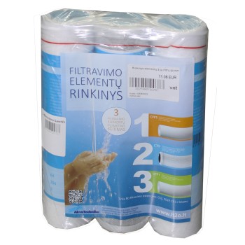 Rinkinys elementų 3-jų filtrų (pusmet.) Rinkinys elementų 3-jų filtrų (pusmet.)