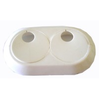 Rozetė vamzdžiui dekoratyvinė dviguba 92027