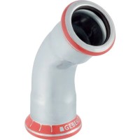 Pressed steel elbow 22x45 20604