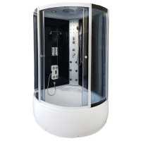 Shower with steam R8201 100x100 grey