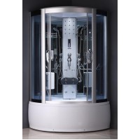 Shower with steam R8327 grey 110x110