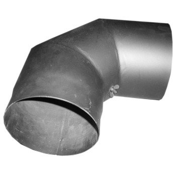 Alkūnė kamino D180 90* su pravala nereguliuojama Alkūnė kamino D180 90* su pravala nereguliuojama