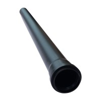 Prailginimas STARR vienasienio dūmtraukio d60 0.5m UV stab. juodas