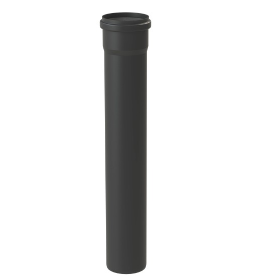 Extension for STARR single-wall chimney d80 1m. black