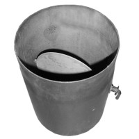 Vamzdis kamino 250mm su užsklanda d180 S.