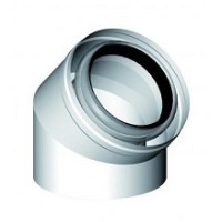 Alkūnė d60/100 45 LIK dūmtraukio