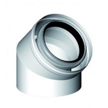 Alkūnė d60/100 45 LIK dūmtraukio Alkūnė d60/100 45 LIK dūmtraukio