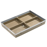 Vonelė vario 60x40cm polimerbet. su cink. plieno rėmu ACO