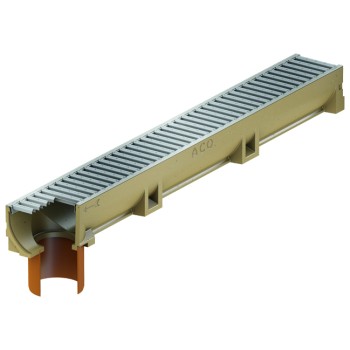 Latakas h-10cm, L-100cm, A15 110mm vert. su cink. plieno grot. ACO Euroline Latakas h-10cm, L-100cm, A15 110mm vert. su cink. plieno grot. ACO Euroline