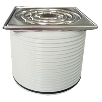 Dalis trapo TECEdrainpoint S virš. su dekor. grot. 100mm Dalis trapo TECEdrainpoint S virš. su dekor. grot. 100mm