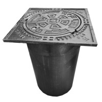 Dangtis ketaus DN425 40t be grotelių